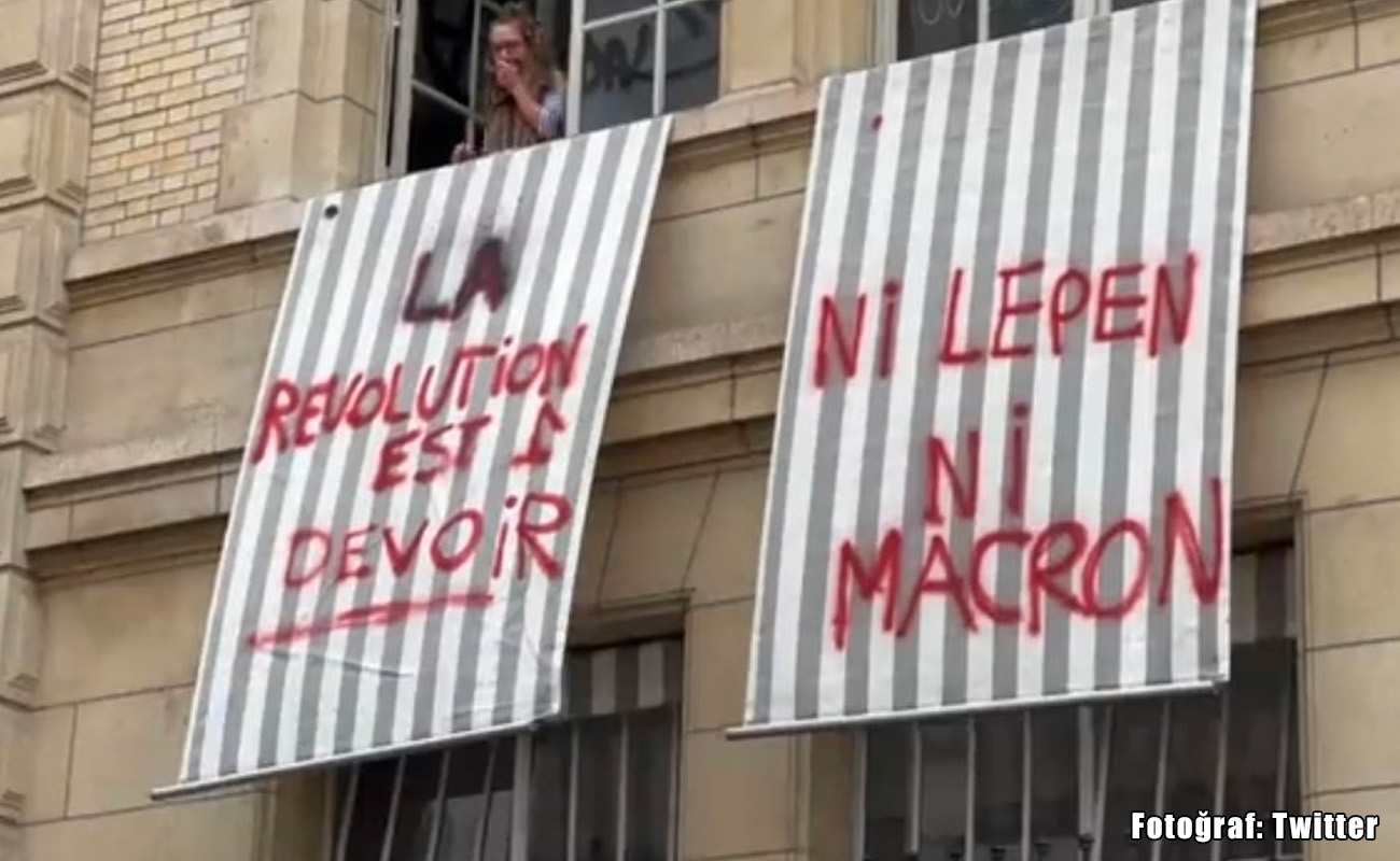 Öğrenciler Sorbonne Üniversitesi’ni işgal etti: Ne Macron ne Le Pen