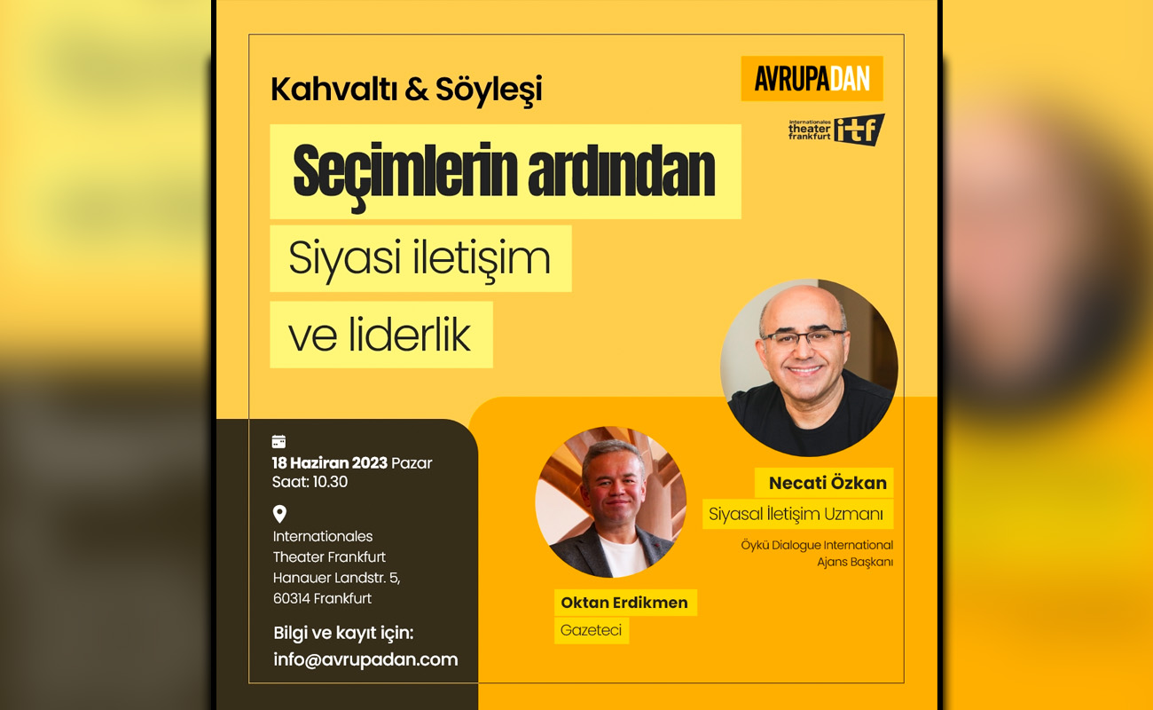 AVRUPADAN'ın kültür etkinlikleri sürüyor: Oktan Erdikmen'in konuğu Necati Özkan