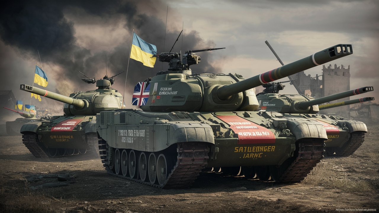 Ukrayna'nın Rusya saldırısında İngiliz tankları
