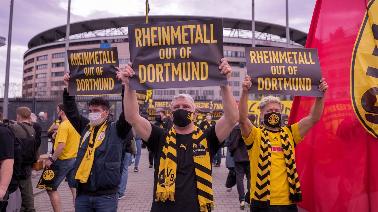 Dortmund taraftarı Rheinmetall’i protesto edecek