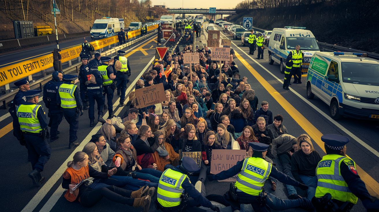 Lahey'de A12 otoyolu protestosu: 700’den fazla gözaltı