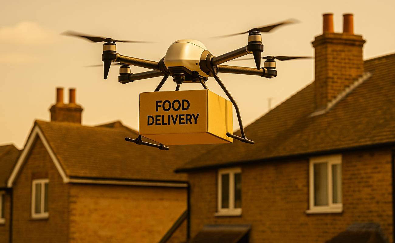 Dronla yemek teslimatı dönemi başlıyor