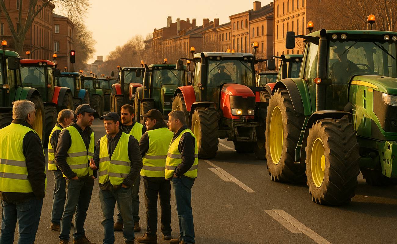 Çiftçiler yolları kapattı: Macron'a MERCOSUR protestosu