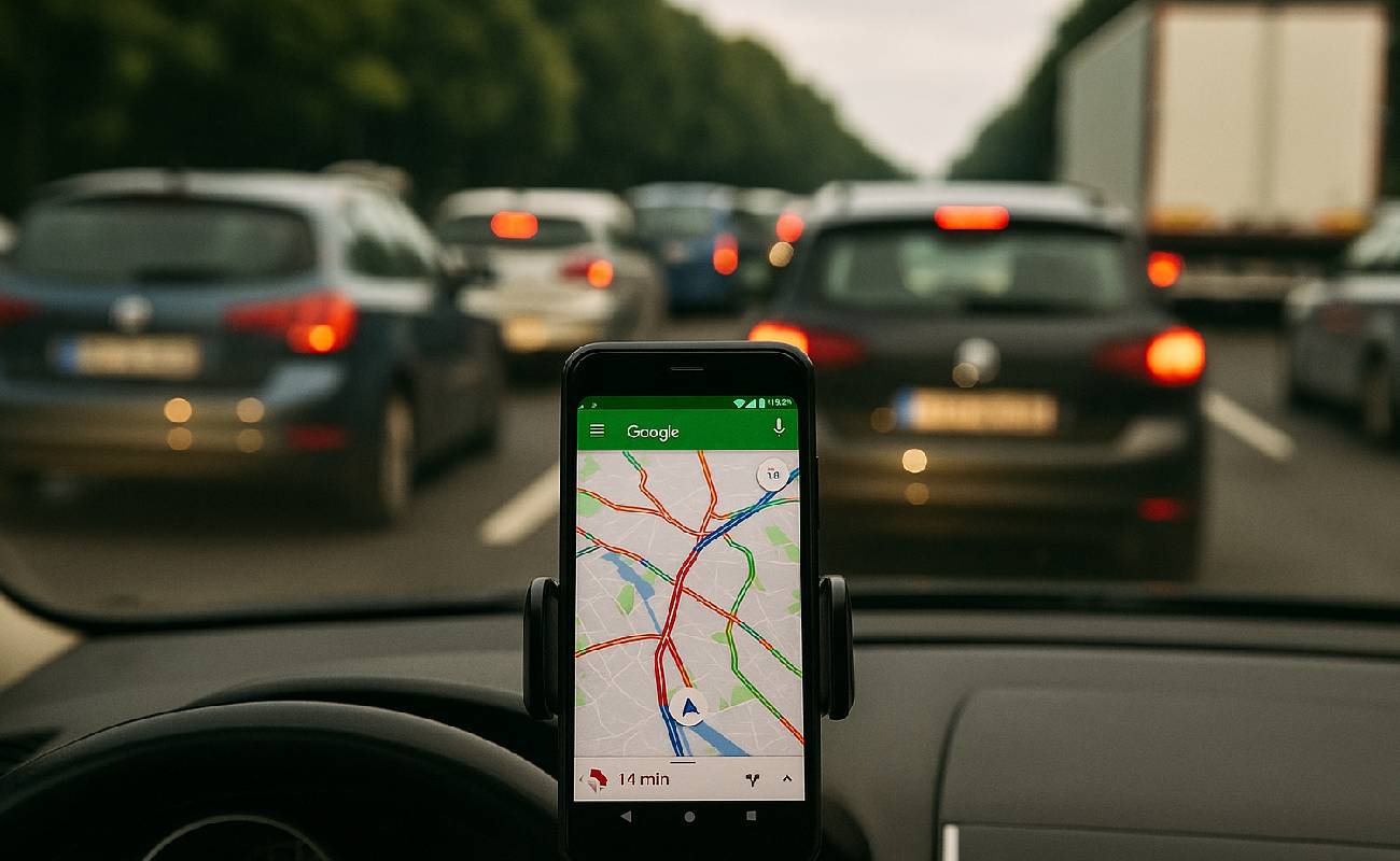 Tatil trafiği Google Maps yüzünden kilitlendi
