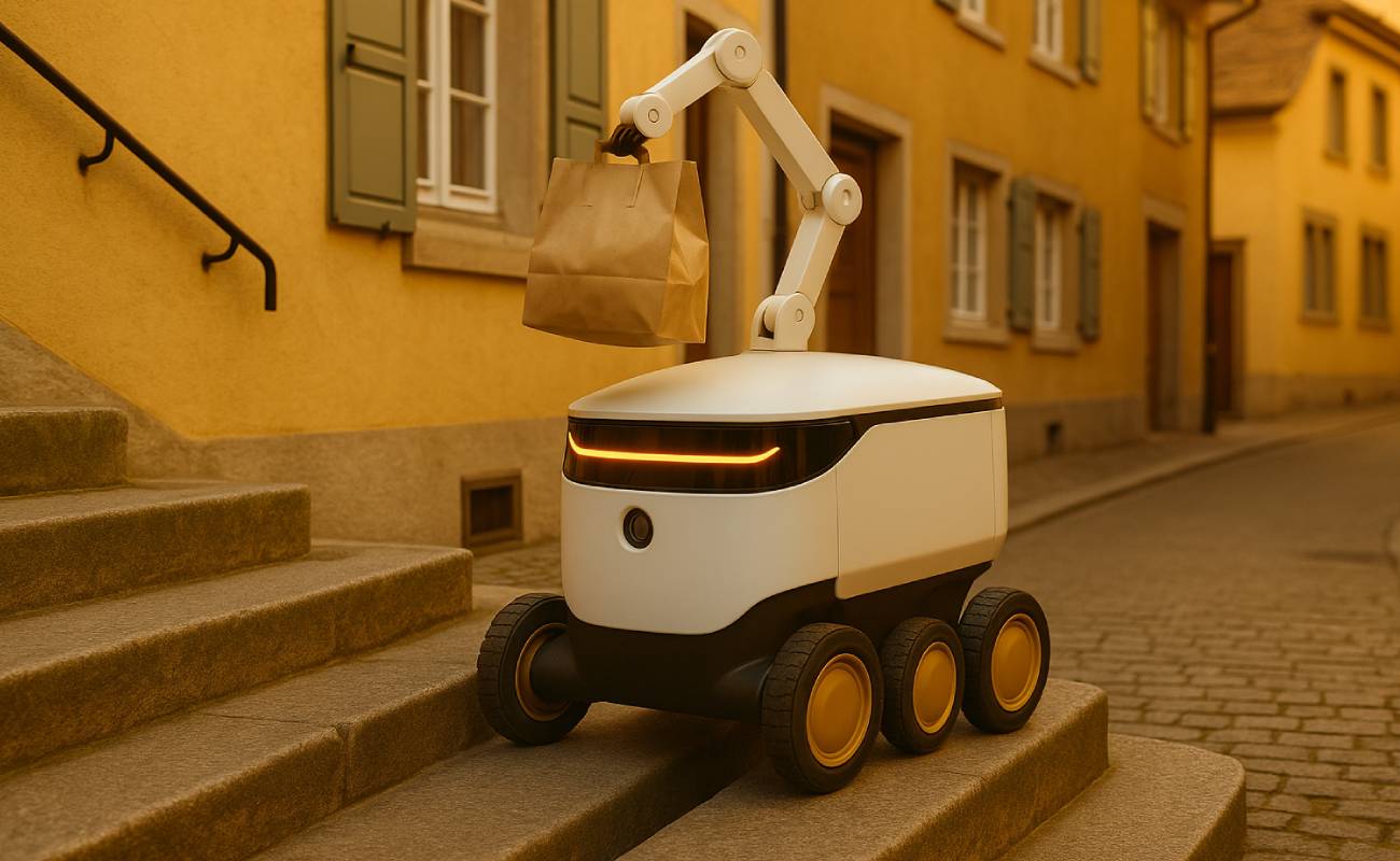 İsviçre sokaklarında robotlu yemek teslimatı dönemi