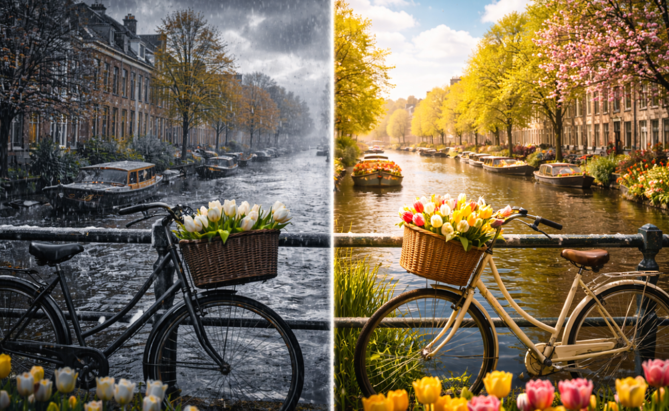 Hollanda’da hafta sonu sert hava, haftaya bahar