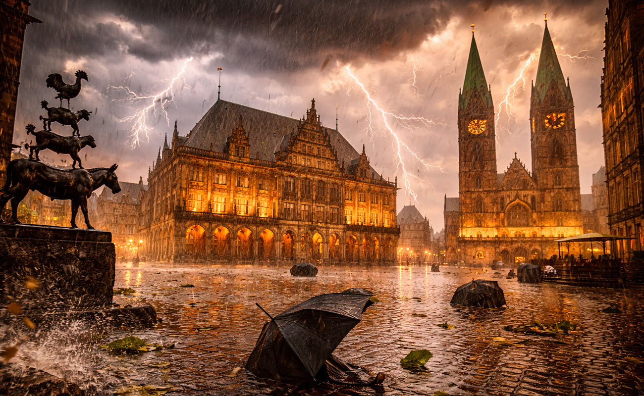 Bremen'de fırtına alarmı