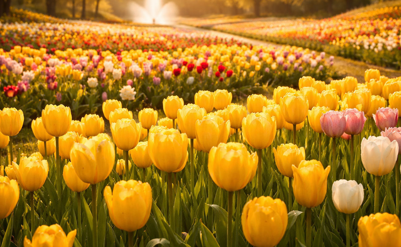 ABD’ye doğum günü hediyesi: 150 bin lale