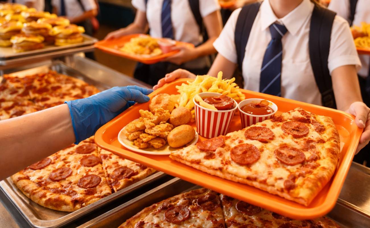 İngiltere’de okul yemeği pizza ve atıştırmalığa döndü