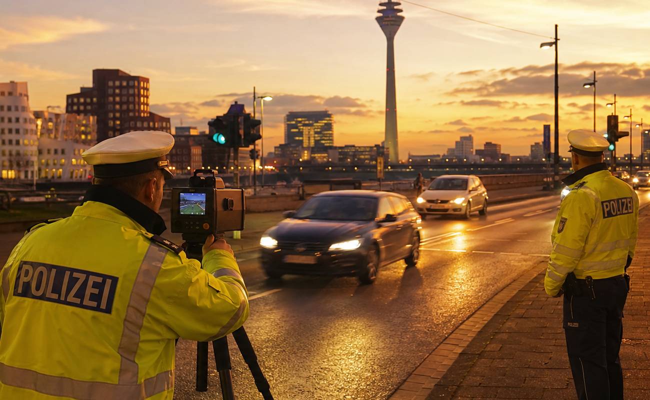 Düsseldorf’ta hız denetimleri başladı