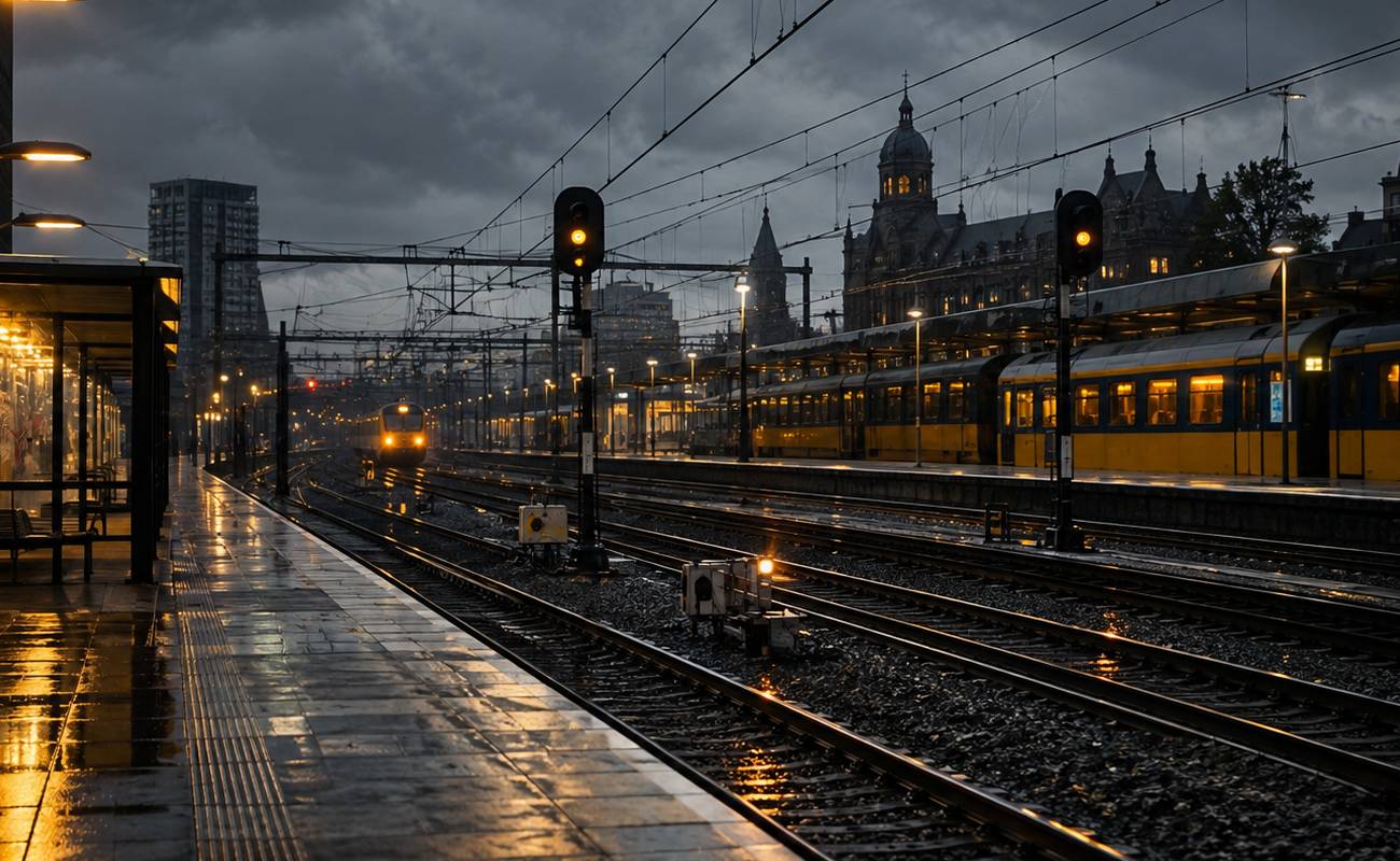 Hollanda demiryollarında sabotaj: Tren metal engellere çarptı