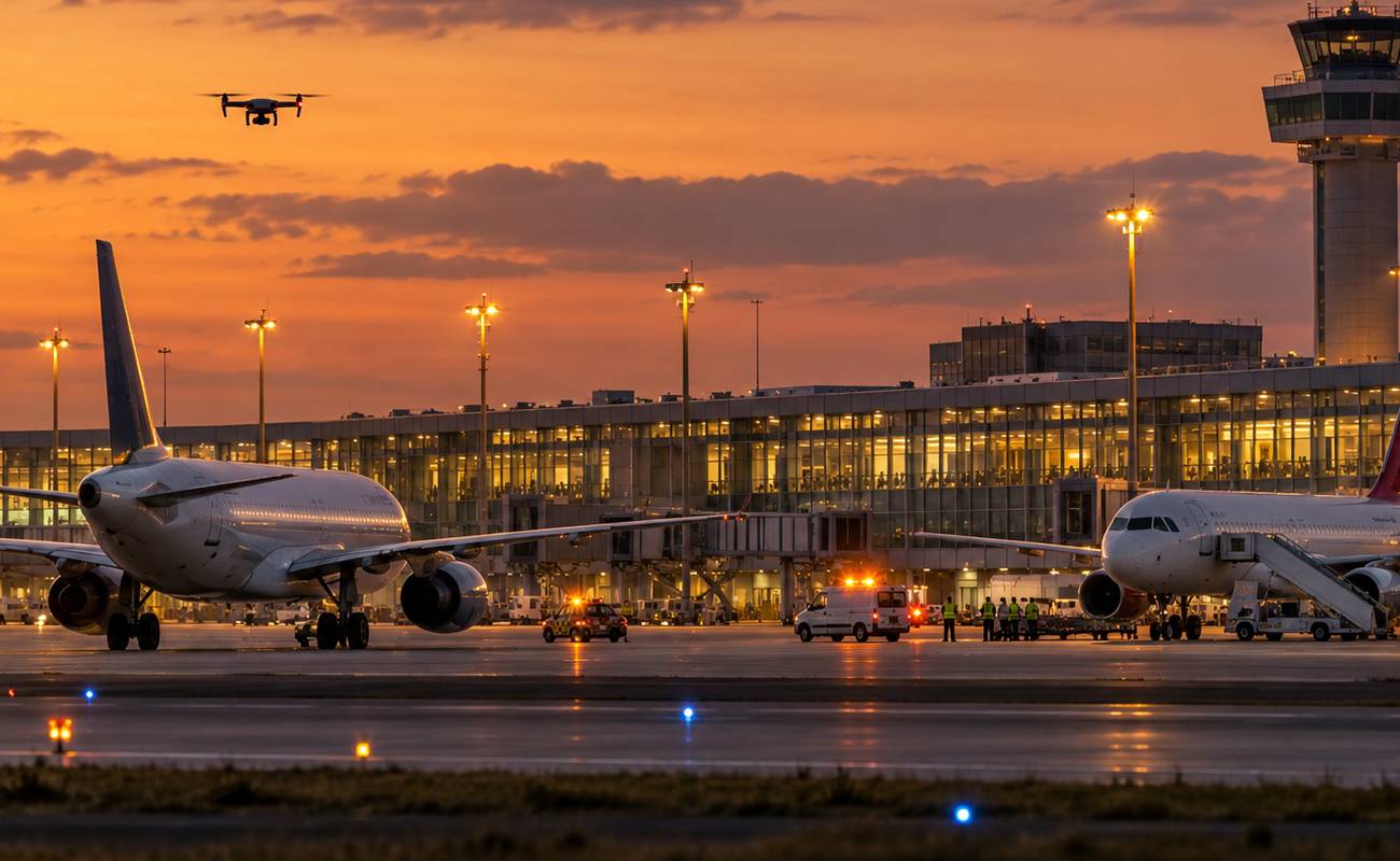 Almanya'da drone alarmı! Berlin Havalimanı tamamen durdu